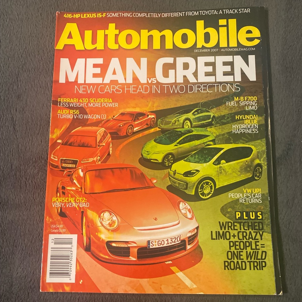 😸Free with bundle😸 Automobile December 2007/Volume 22/No.9